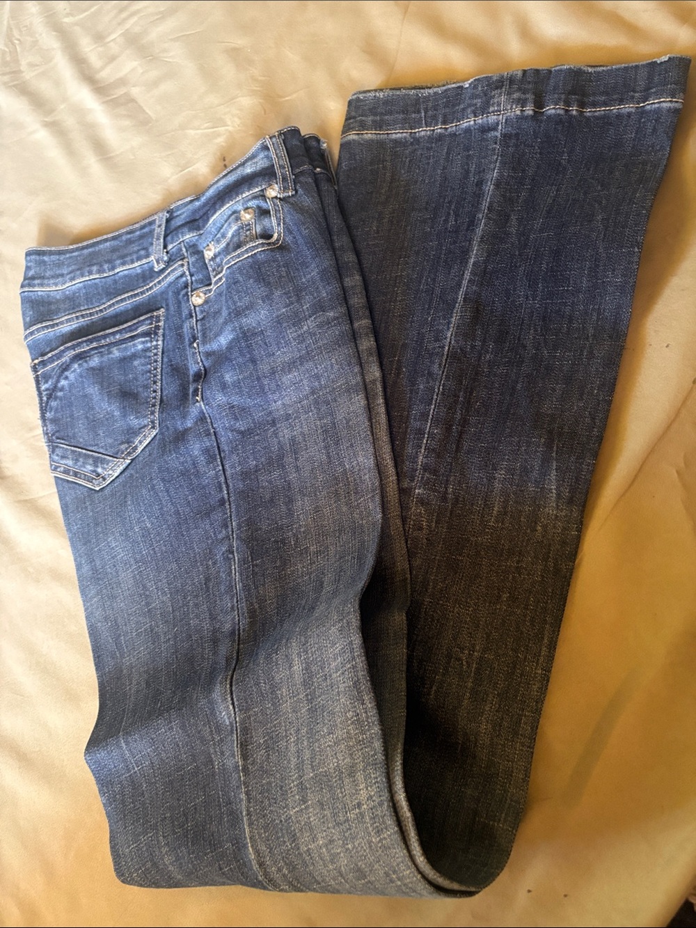 Stetson Two-Tone Blue Flare Jeans